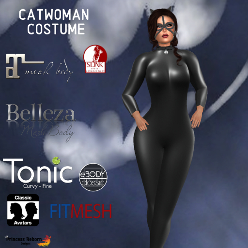 Second Life Marketplace CatWoman Costume "BOXED"